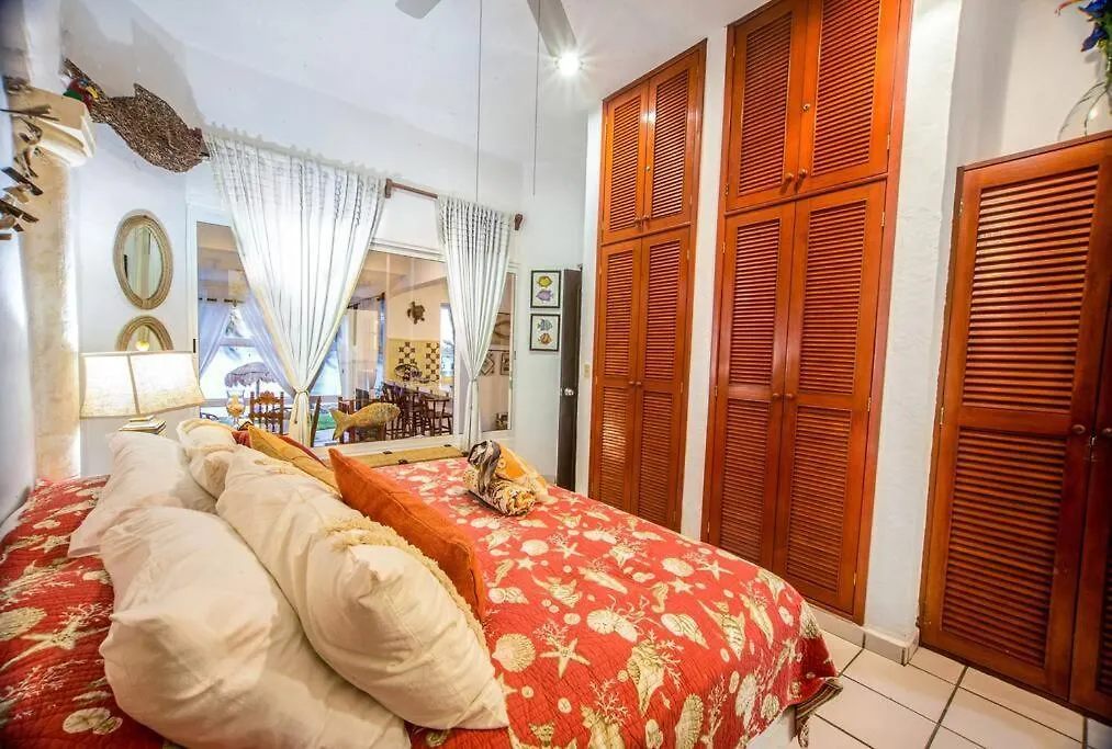 Apartamento Caribbean Sea Front 2 Bedroom 2 Ba - Ground Floor- Large Pool -Seaweed-Free Beach Akumal México