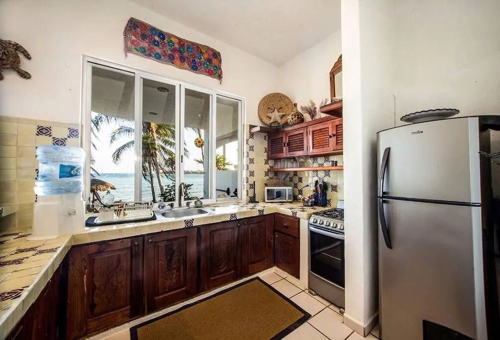 Caribbean Sea Front 2 Bedroom 2 Ba - Ground Floor- Large Pool -Seaweed-Free Beach Akumal