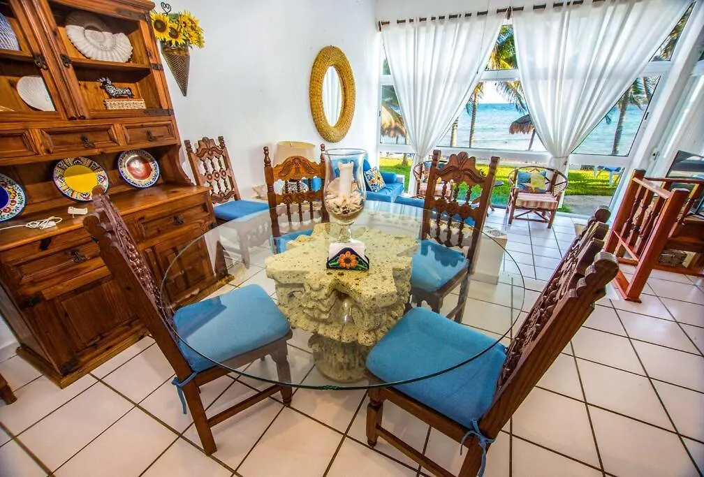 Apartmán Caribbean Sea Front 2 Bedroom 2 Ba - Ground Floor- Large Pool -Seaweed-Free Beach Akumal
