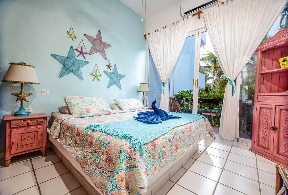 Caribbean Sea Front 2 Bedroom 2 Ba - Ground Floor- Large Pool -Seaweed-Free Beach Akumal Apartmán
